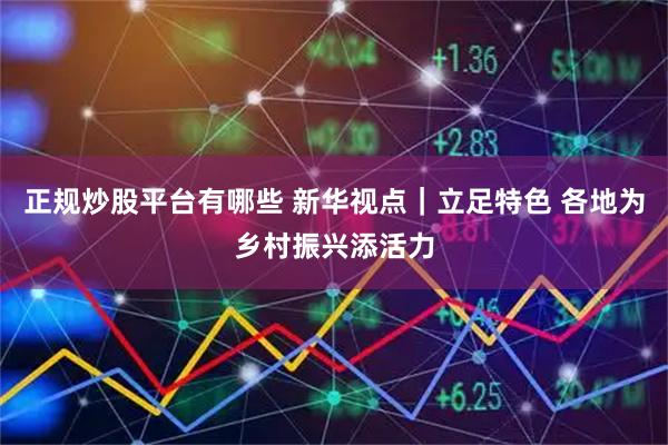 正规炒股平台有哪些 新华视点｜立足特色 各地为乡村振兴添活力